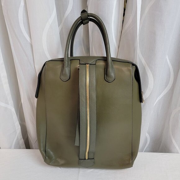 Target - A New Day - Backpack / Sling Bag - Olive Green Faux Leather main image 12